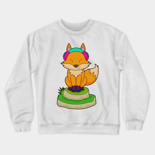 Fox Headphone Music Crewneck Sweatshirt